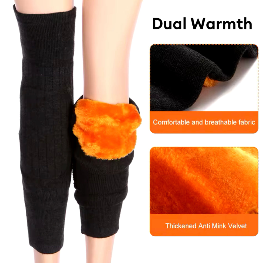 Knee Warmer Pads 1 Pair ( 2 PCs)
